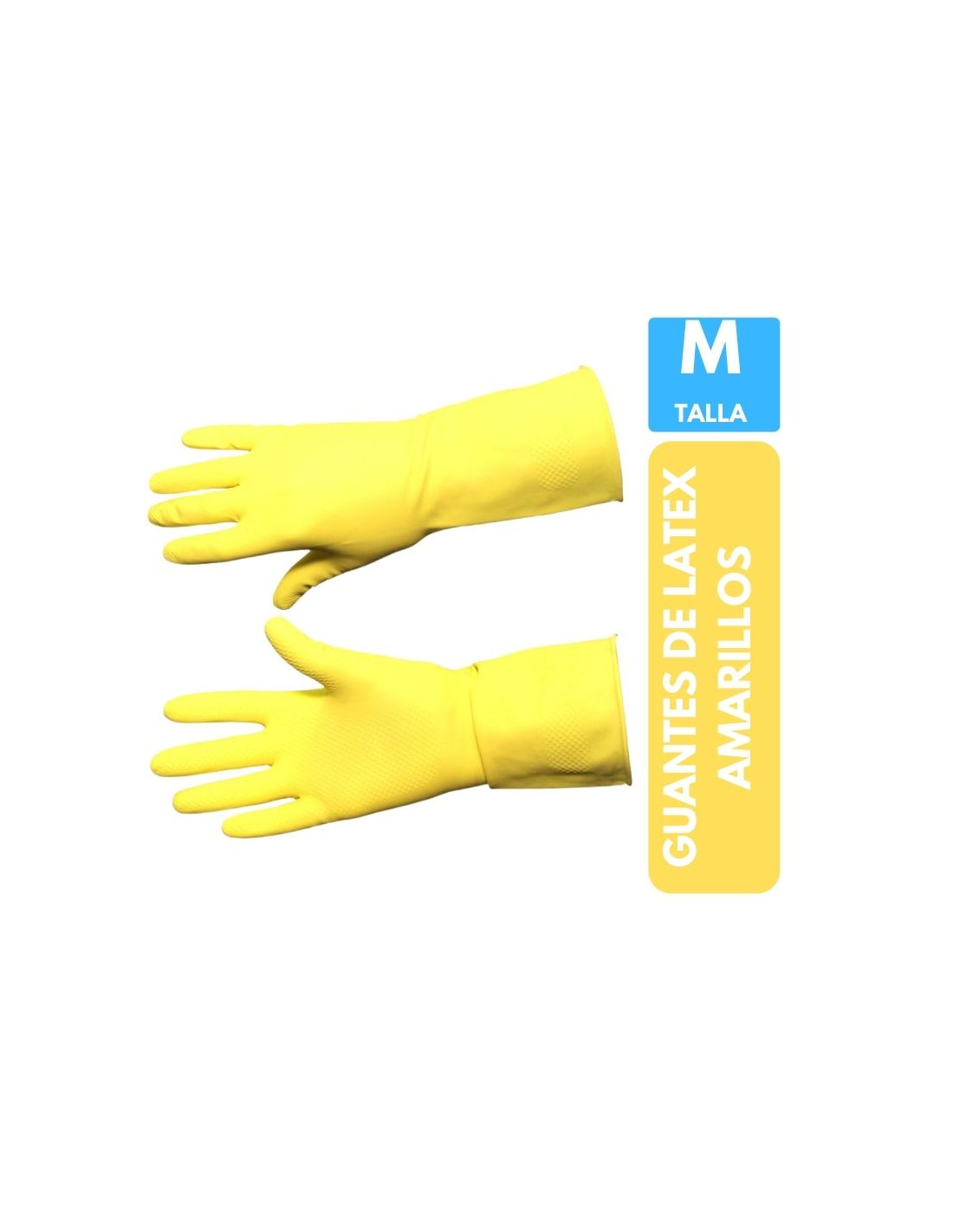 guantes amarillos de latex marca dom talla m – Bienvenidos a